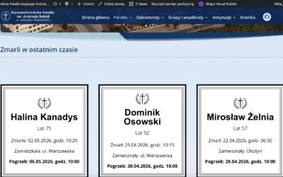 Zmarli w ostatnim czasie